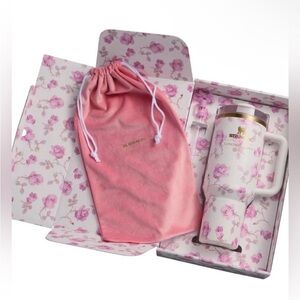 Stanley X Love Shack Fancy 40oz FINAL PRICE quencher tumbler  ribbon rosa.
